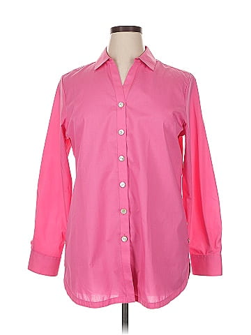 Foxcroft 3/4 Sleeve Button-Down Shirt (view 1)