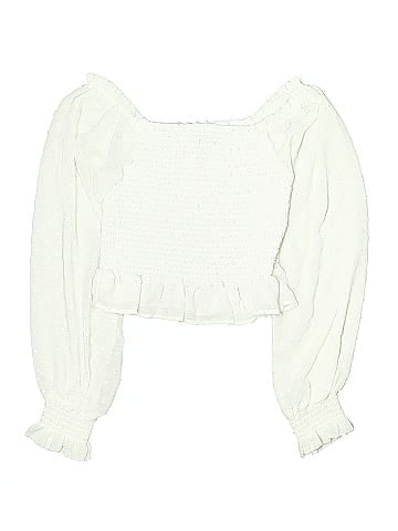 Aqua Long Sleeve Blouse (view 2)