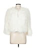Jocelyn 100% Polyester Ivory Faux Fur Jacket Size Med - Lg - photo 1