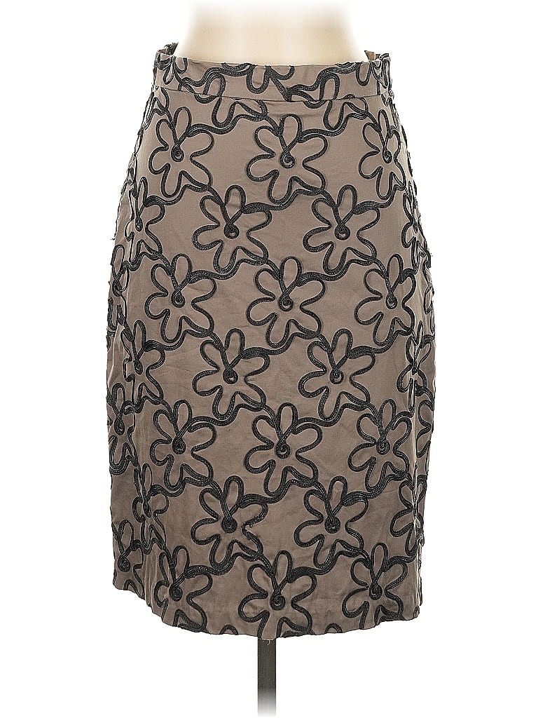 Pre-owned Eva By Eva Franco Formal Skirt In Brown