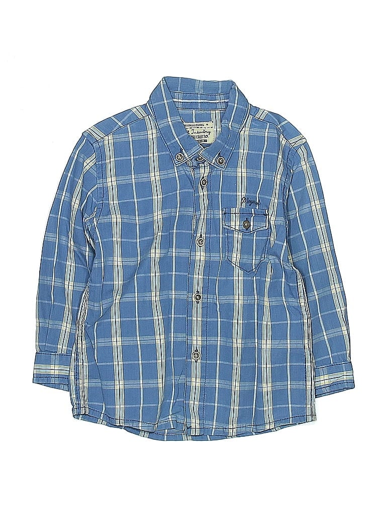 Click to view more detailed imagery on our partner's website Pre-owned Mayoral Babies' Long Sleeve Button Down Shirt In Blue