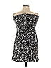 White Birch 100% Polyester Black Silver Cocktail Dress Size L - photo 1
