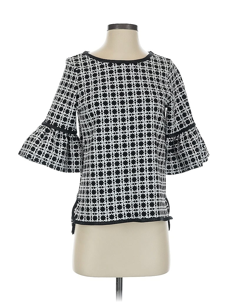 Pre-owned Max Studio 3/4 Sleeve Blouse In Black