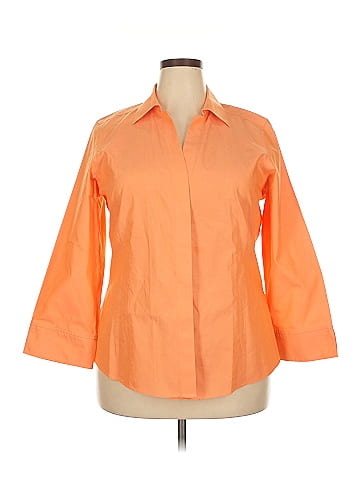 Foxcroft 3/4 Sleeve Button-Down Shirt (view 1)
