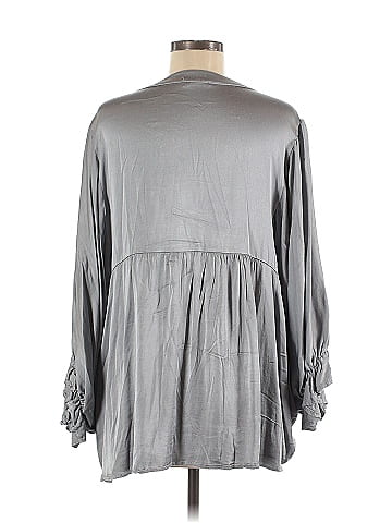 MADE IN ITALY 3/4 Sleeve Blouse (view 2)
