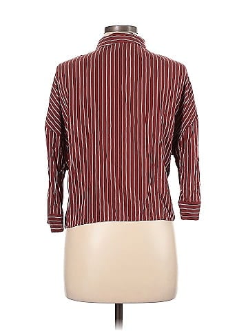 Pull&Bear 3/4 Sleeve Button-Down Shirt (view 2)
