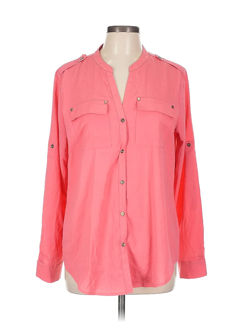 Click to view more detailed imagery on our partner's website Pre-owned Charter Club Long Sleeve Button Down Shirt In Pink