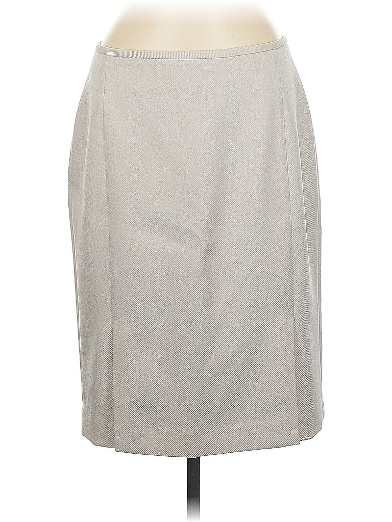 Pre-owned Calvin Klein Formal Skirt In Gray
