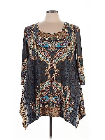 White Mark 3/4 Sleeve Blouse (view 1)