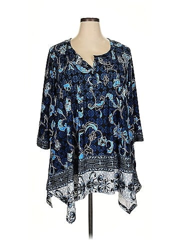 White Mark 3/4 Sleeve Blouse (view 1)
