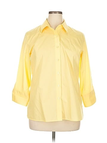Foxcroft 3/4 Sleeve Button-Down Shirt (view 1)