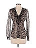 Rebecca Taylor Brown Long Sleeve Blouse Size 2 - photo 1