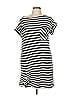White Birch Stripes Black Casual Dress Size L - photo 1