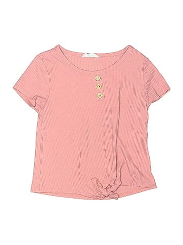 Beautees Short Sleeve Henley (view 1)