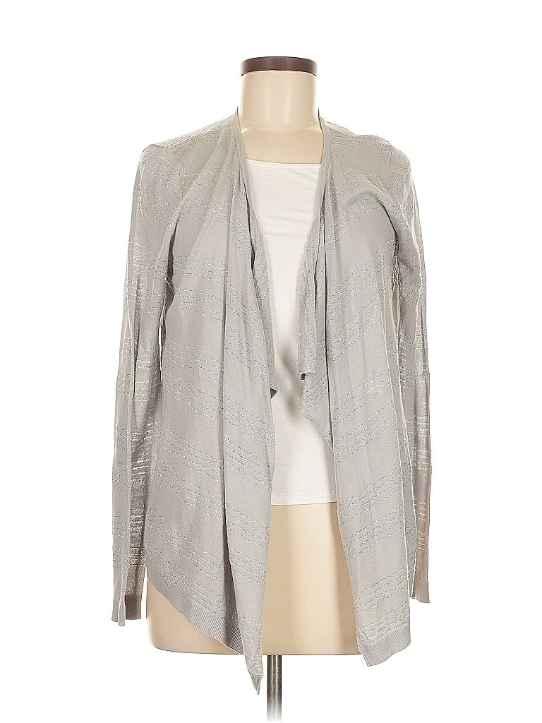 Pre-owned Ann Taylor Loft Outlet Cardigan Sweater In Gray
