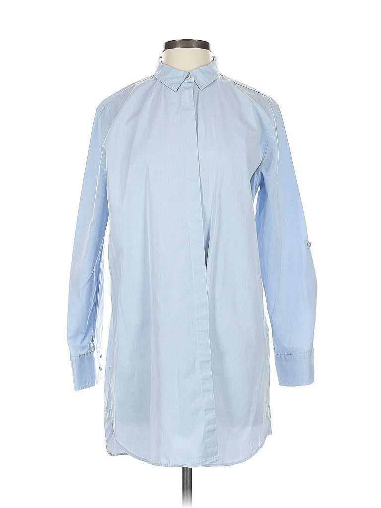 Pre-owned M.i.h. Jeans Long Sleeve Button Down Shirt In Blue