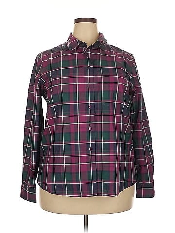Foxcroft Long Sleeve Button-Down Shirt (view 1)