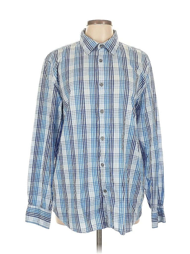 Click to view more detailed imagery on our partner's website Pre-owned Calvin Klein Long Sleeve Button Down Shirt In Blue