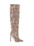 Lita By Ciara Animal Print Ivory Tan Boots Size EU 37 - photo 1
