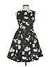 FRAY I.D Floral Black Cocktail Dress Size 0 - photo 1