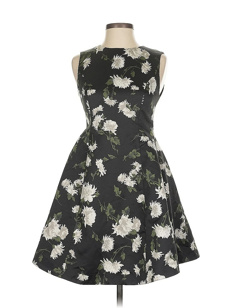 FRAY I.D Floral Black Cocktail Dress Size 0 - photo 1