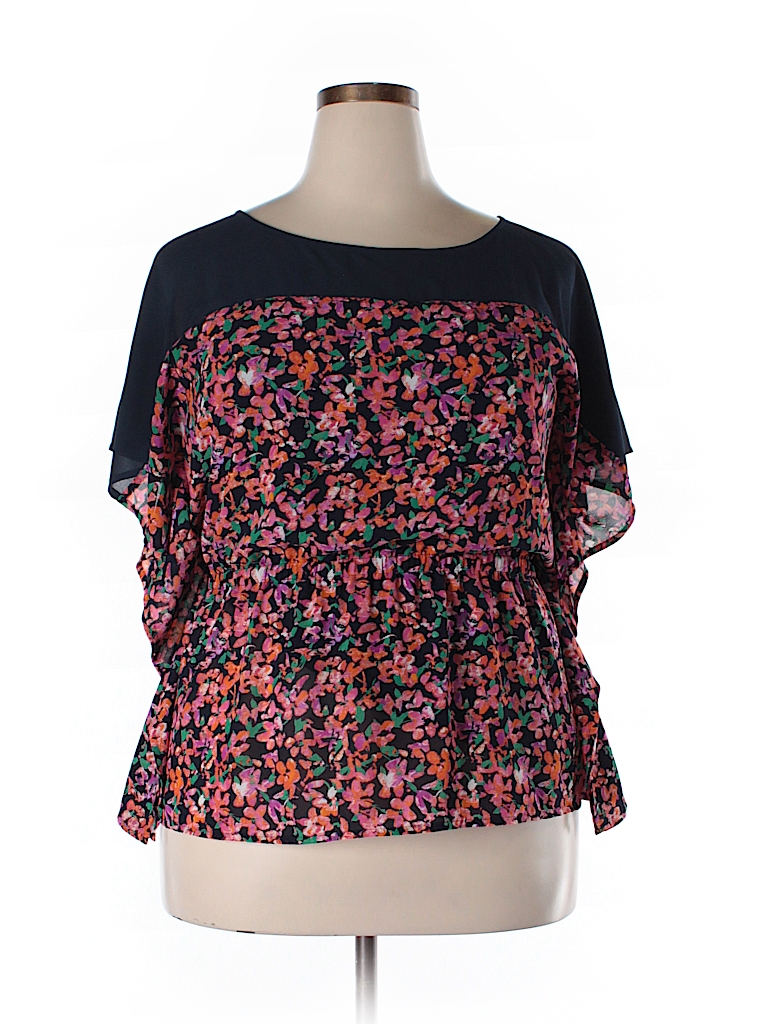 ann taylor short sleeve blouse