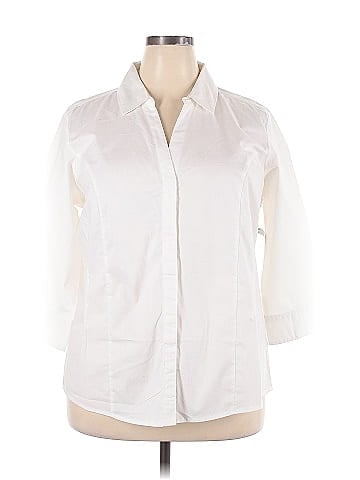 Riders by Lee 3/4 Sleeve Button-Down Shirt (view 1)