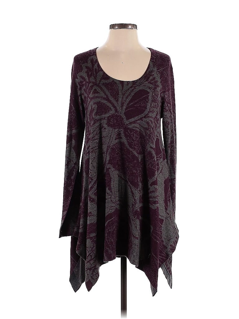 Pre-owned Soft Surroundings Casual Dress In Burgundy