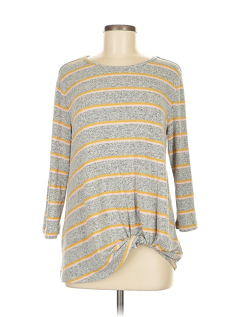 Pre-owned Market & Spruce Pullover Sweater In Gray