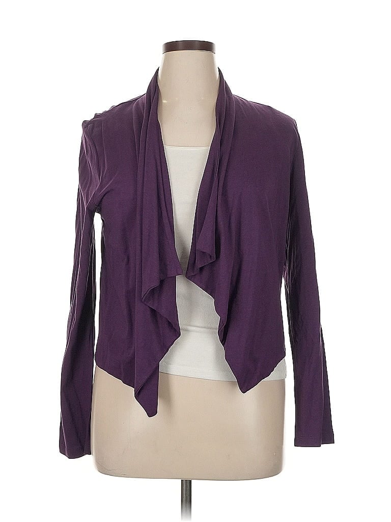 G by Giuliana Rancic Purple Cardigan Size XL - photo 1