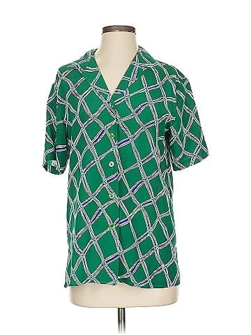 Diane von Furstenberg Short Sleeve Silk Top (view 1)