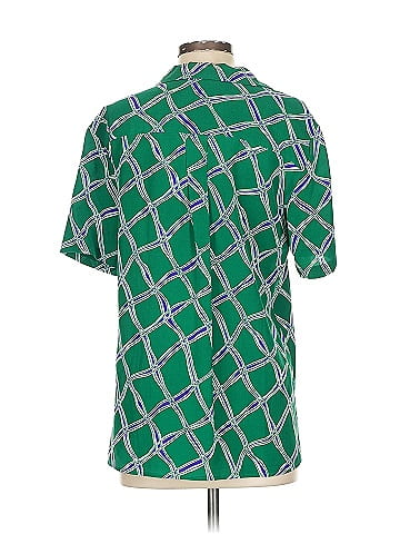 Diane von Furstenberg Short Sleeve Silk Top (view 2)