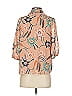 Joie 100% Polyester Floral Tan Short Sleeve Blouse Size XS - photo 2