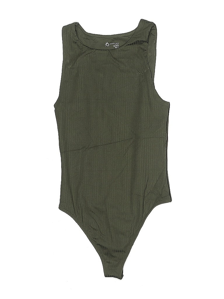 Pre-owned Offline By Aerie Bodysuit In Green