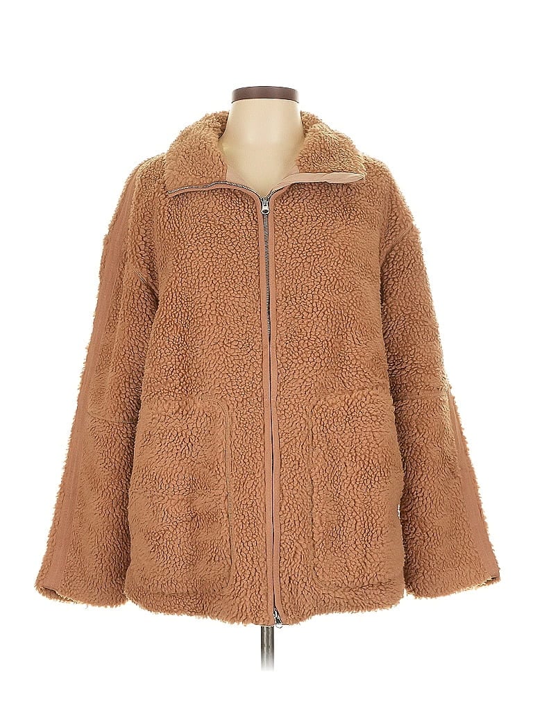 Pre-owned Unbranded Faux Fur Jacket In Brown