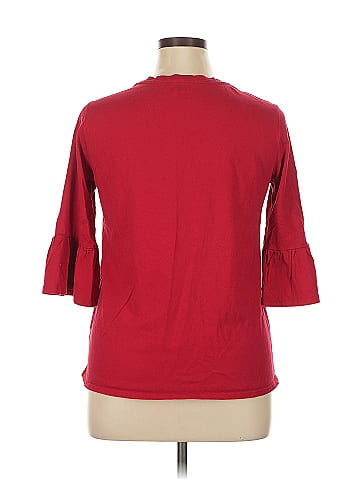 Roaman's 3/4 Sleeve Top (view 2)