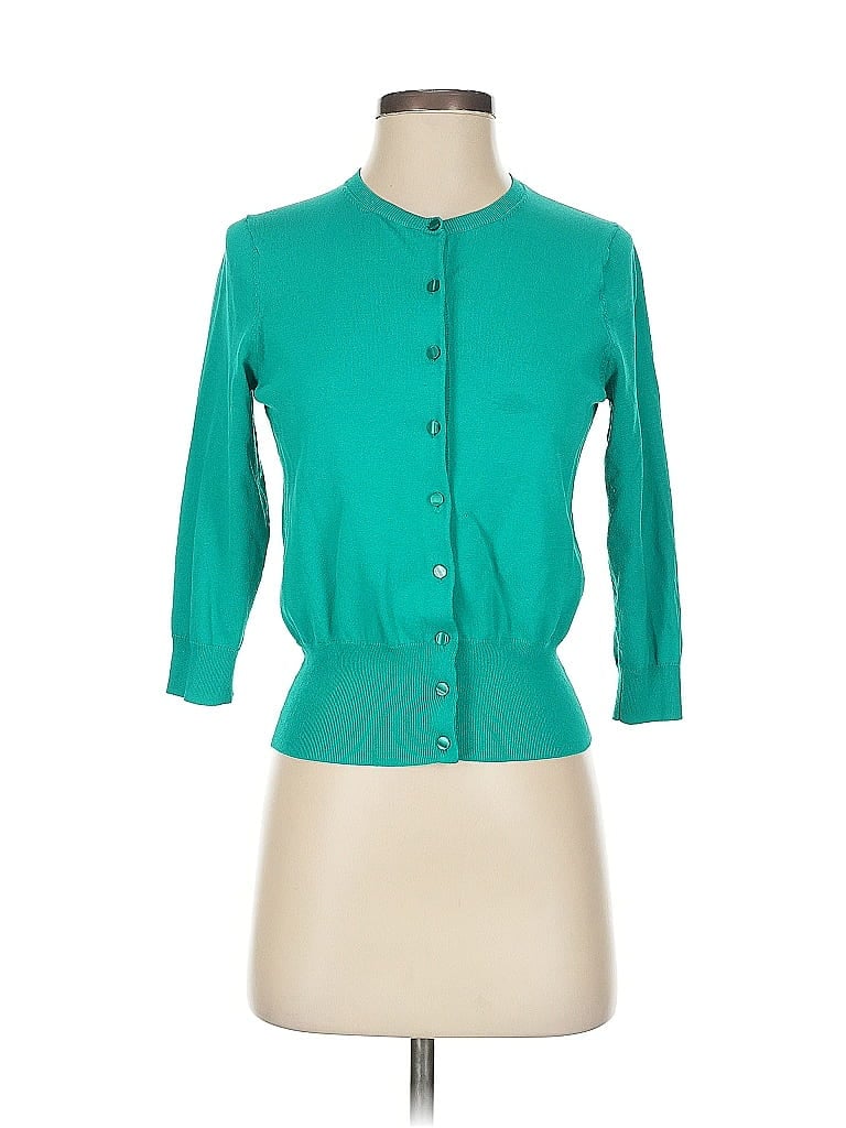 Pre-owned Ann Taylor Cardigan Sweater In Blue