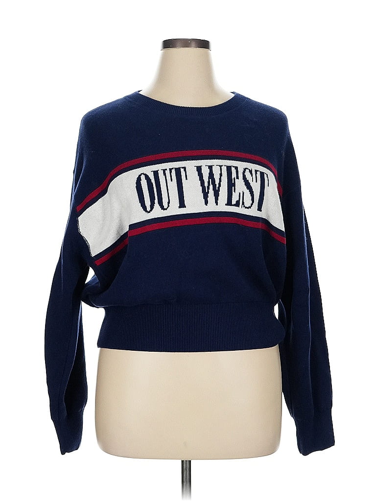 Pre-owned Aerie Pullover Sweater In Blue