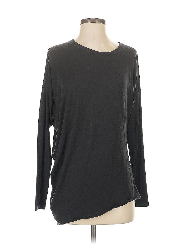 Pre-owned Athleta Long Sleeve T-shirt In Black