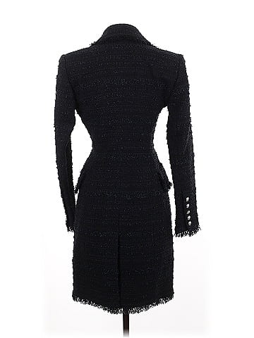 Balmain Double Breasted Tweed Coat (view 2)