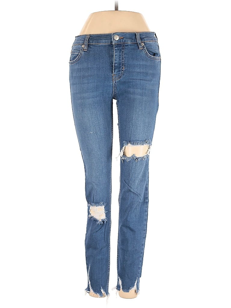 Pre-owned Free People Jeans In Blue