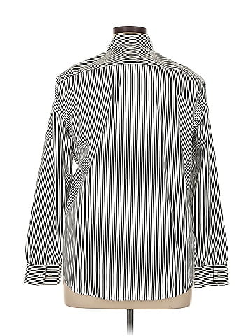 Jones New York Signature Long Sleeve Button-Down Shirt (view 2)