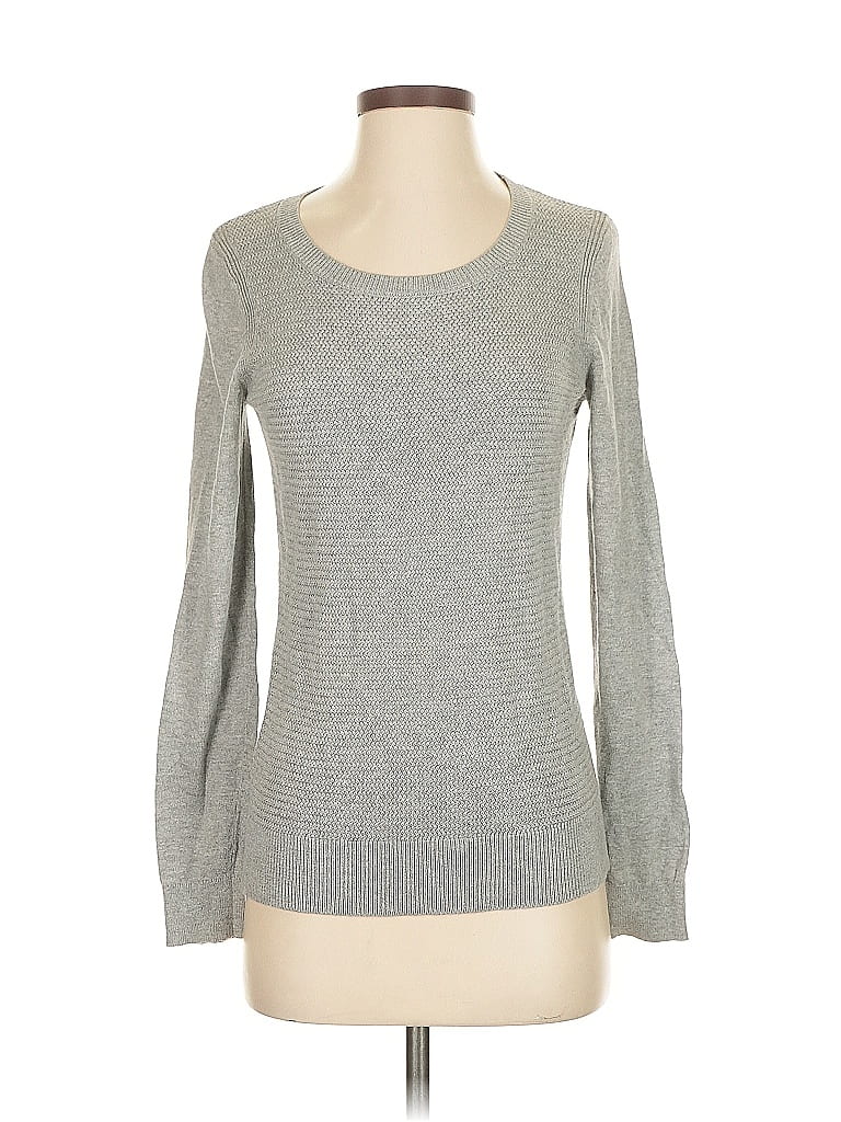 Pre-owned Ann Taylor Loft Outlet Pullover Sweater In Gray