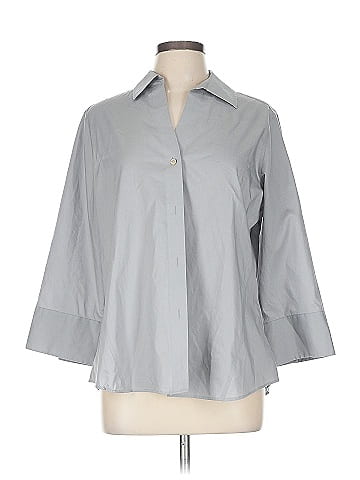 Foxcroft 3/4 Sleeve Button-Down Shirt (view 1)