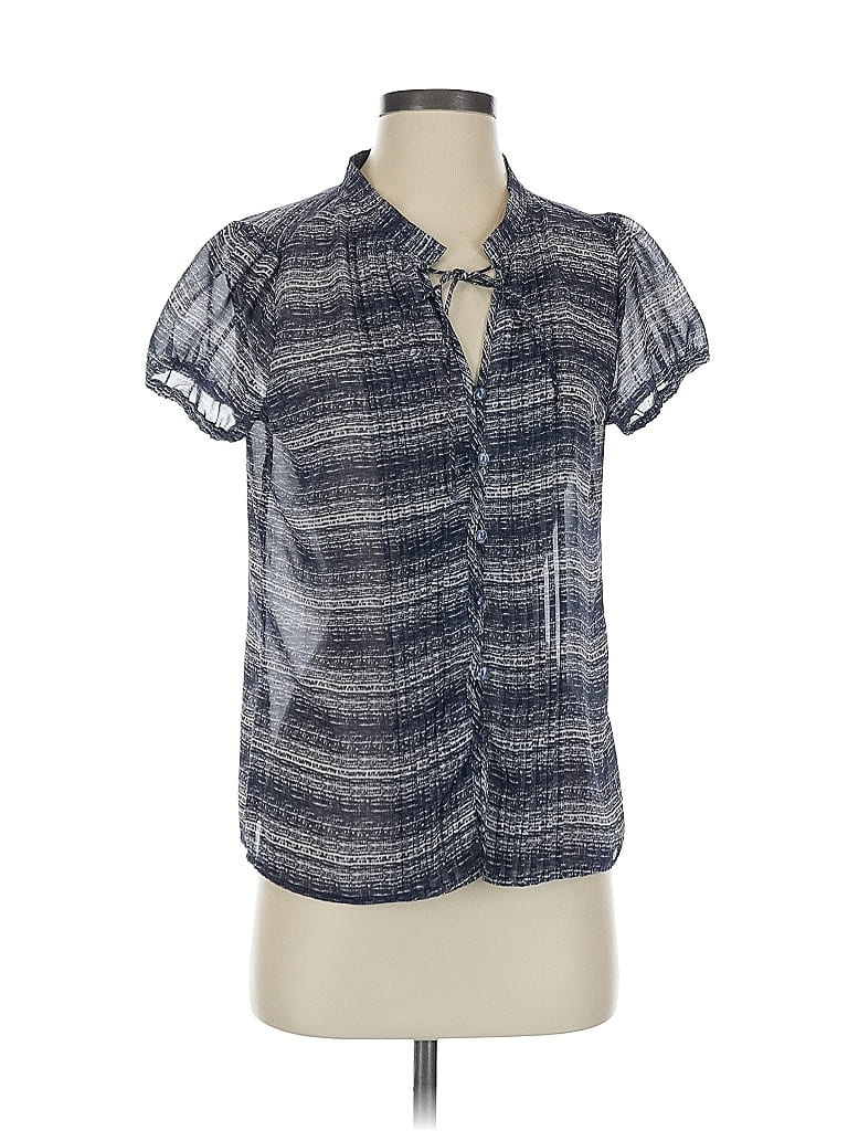 GAP OUTLET Pre-owned Short Sleeve Blouse In Blue
