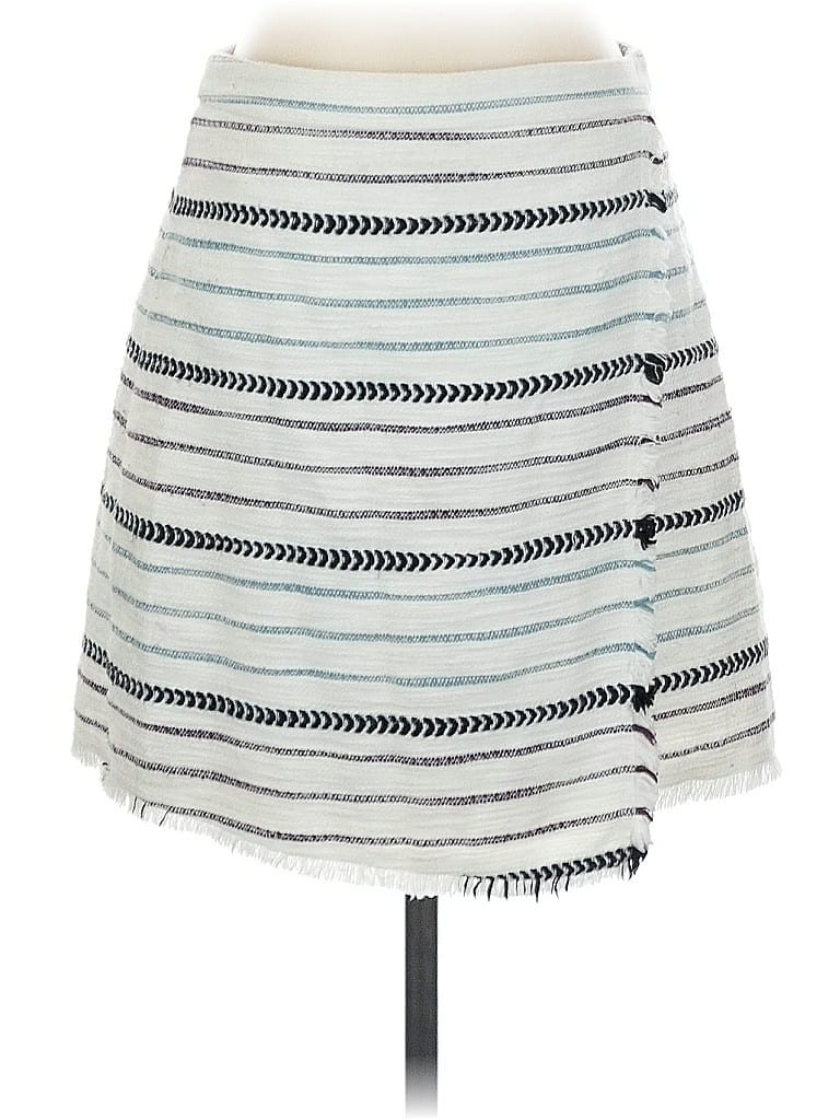 Pre-owned Ann Taylor Loft Casual Skirt In White