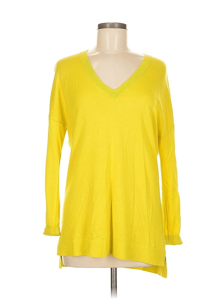 Pre-owned Crown & Ivy Pullover Sweater In Yellow