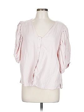 Free People Pink Short Sleeve Blouse Size XS