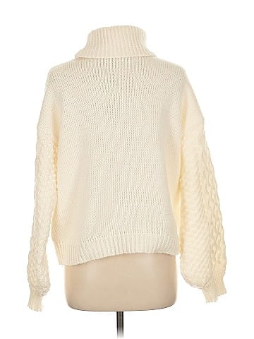 Woven Heart Turtleneck Sweater (view 2)