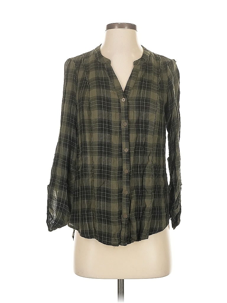 Pre-owned Knox Rose 3/4 Sleeve Blouse In Green